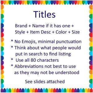 POSHMARK Titles for Increased Visibility SEO Search Engine Tips Techniques